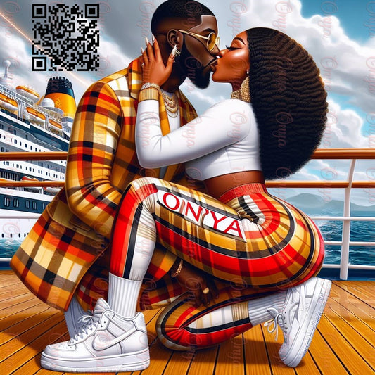 ONYA, Valentines Day, cruise, Digital Doll, melanin, High quality png