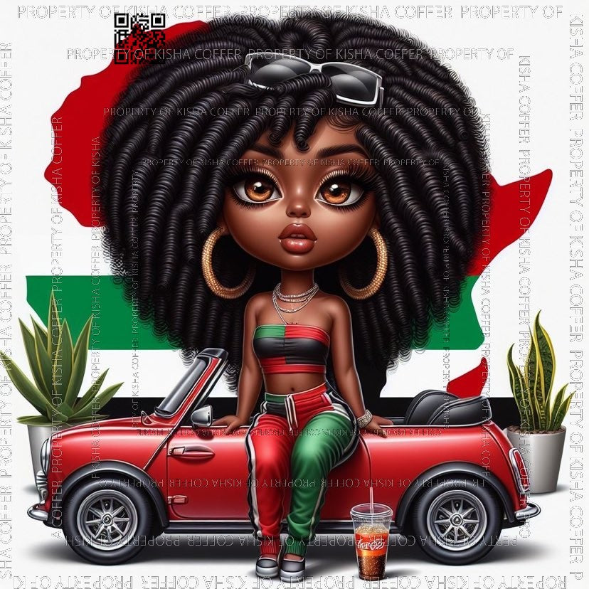 ONYA leaning against her car, Black History, melanin, High quality png