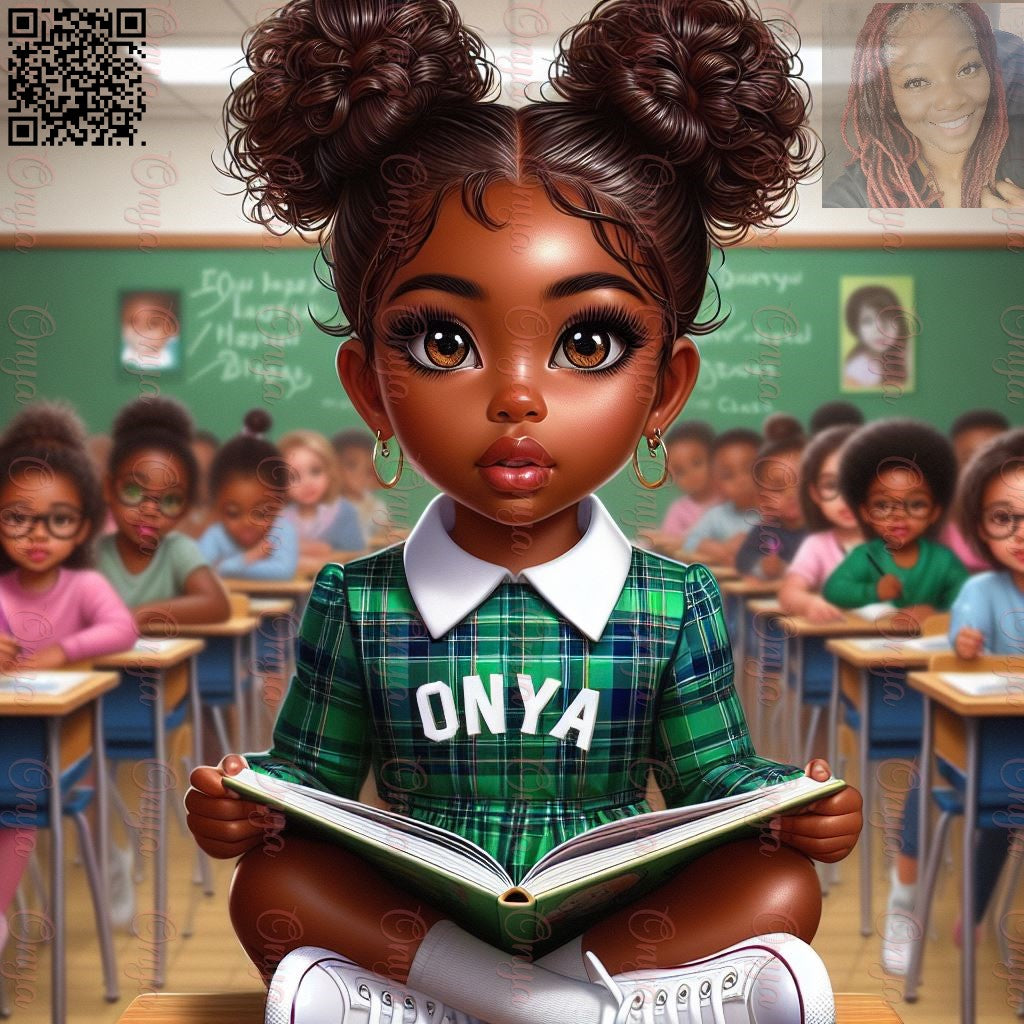 Onya in class, Children, school, melanin, High quality png