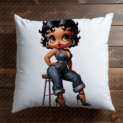 Betty Boop PNG, melanin woman, black woman, Baddie Boo