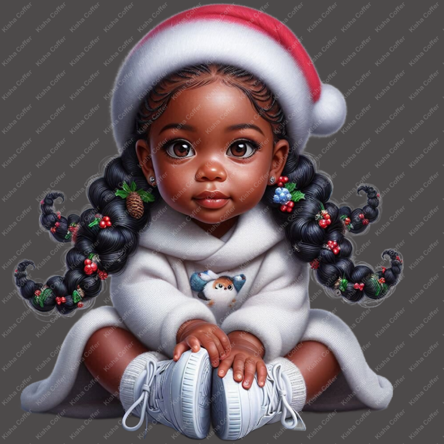 Onya, Christmas baby, Holidays, melanin cutie, girl, princess, png