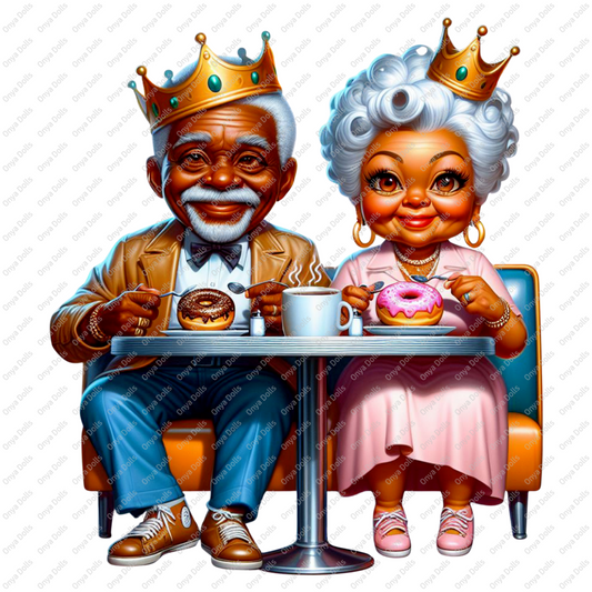 Onya Moms and Pops, King and Queen,Tumbler design, png