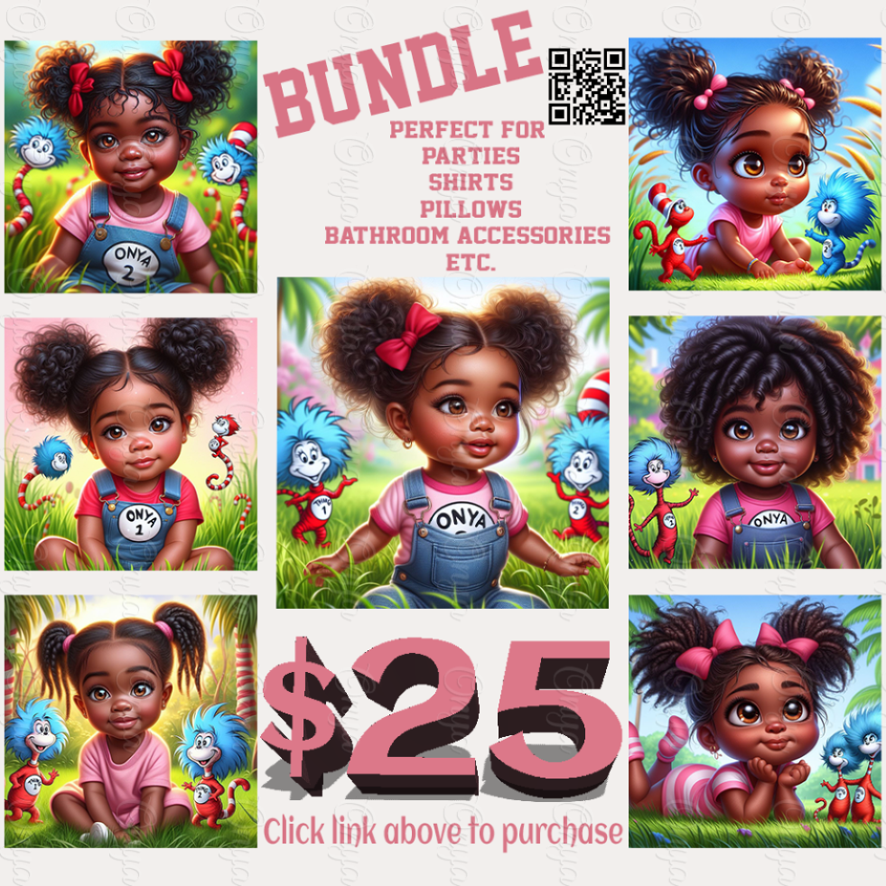 Onya Loves playing with The Seuss, melanin, High quality png bundle