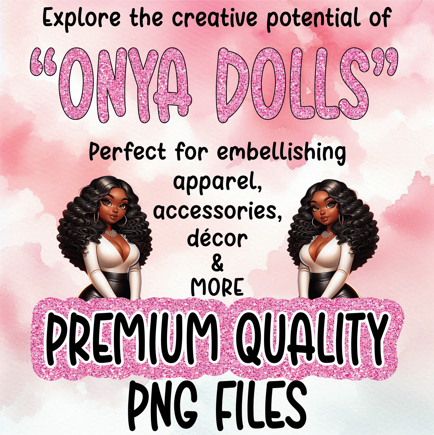 Onya Doll,  Christmas Elf, Christmas, Gnome, melanin woman, santas helper, PNG