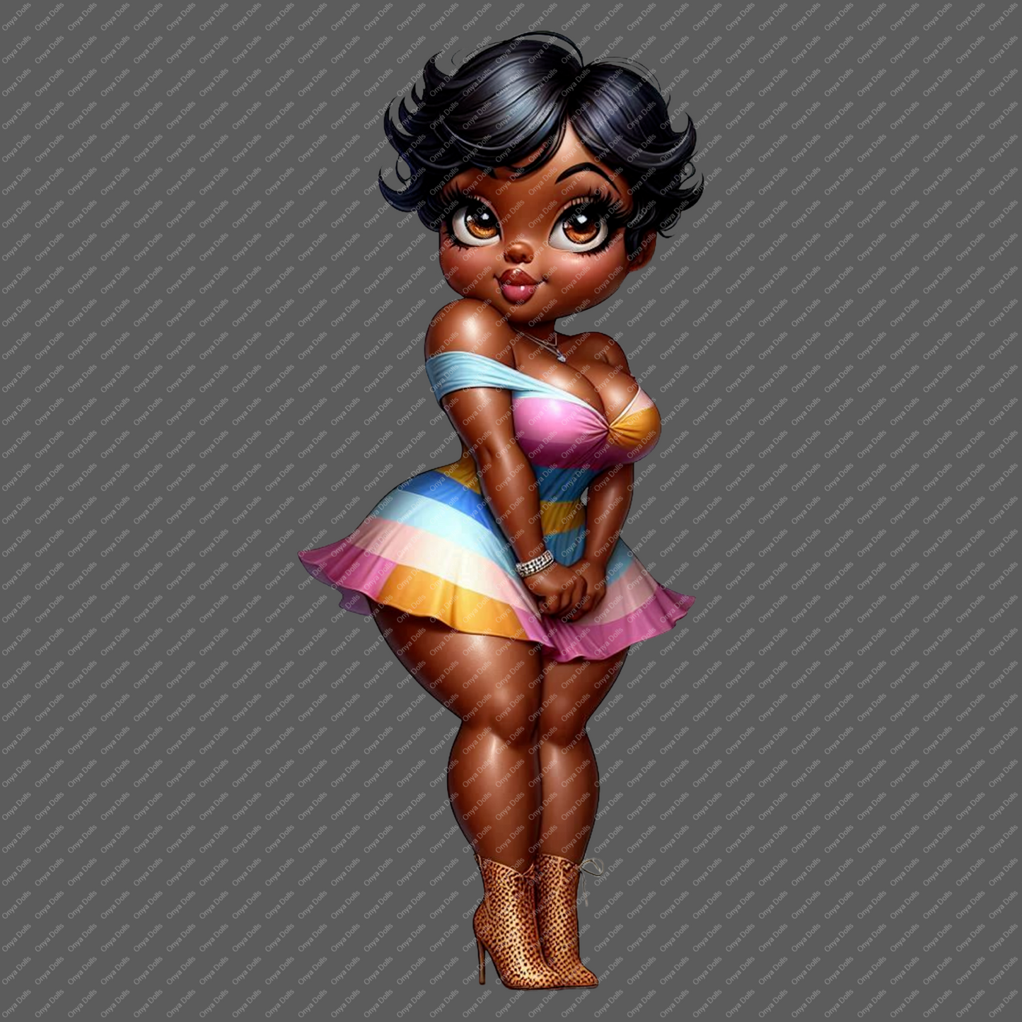 Baddie Boop, classy, african american woman, melanin, afro boop, planner png, tumbler wrap png