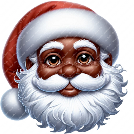 Black Santa, Santa clause, Christmas Elf, Christmas, planner png, tumbler wrap png, sublimation, High-resolution png