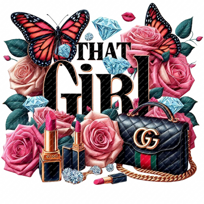 Onya, That girl, I'm that girl, floral, planner png, tumbler png, transfer png, sublimation, clipart, cricut, silhouette, png