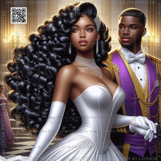 Onya, Queen and her King, melanin, dolls, High quality png