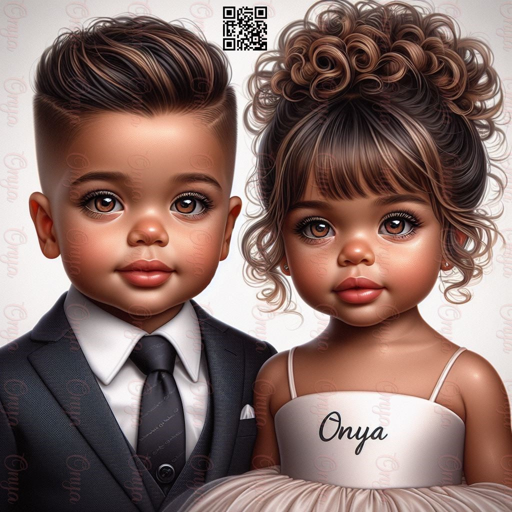 Onya, mixed kids, melanin, baby girl, High quality png