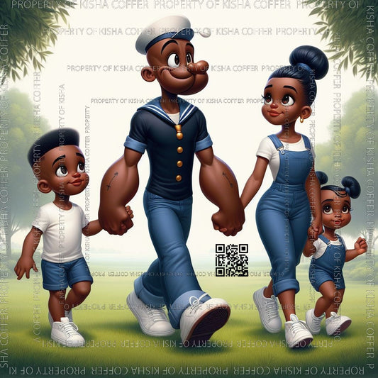 Popeye the sailor man and family, Digital Doll