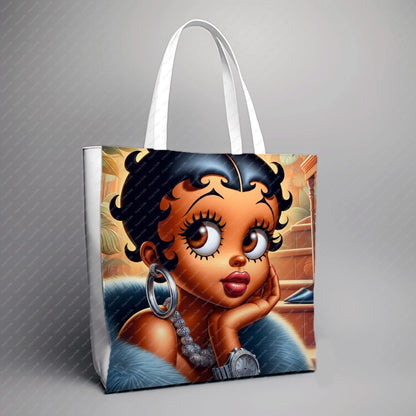 Baddie Boo, Betty Boop, PNG, afro Betty boop, sublimation, High-quality png, tumbler wrap