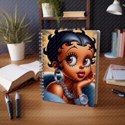 Baddie Boo, Betty Boop, PNG, afro Betty boop, sublimation, High-quality png, tumbler wrap