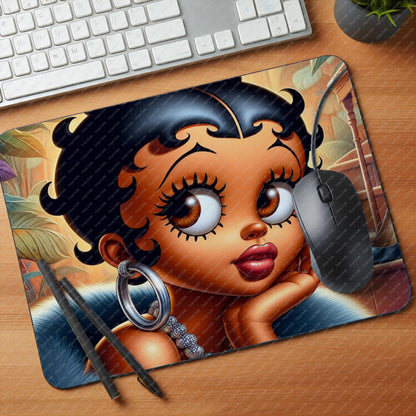 Baddie Boo, Betty Boop, PNG, afro Betty boop, sublimation, High-quality png, tumbler wrap