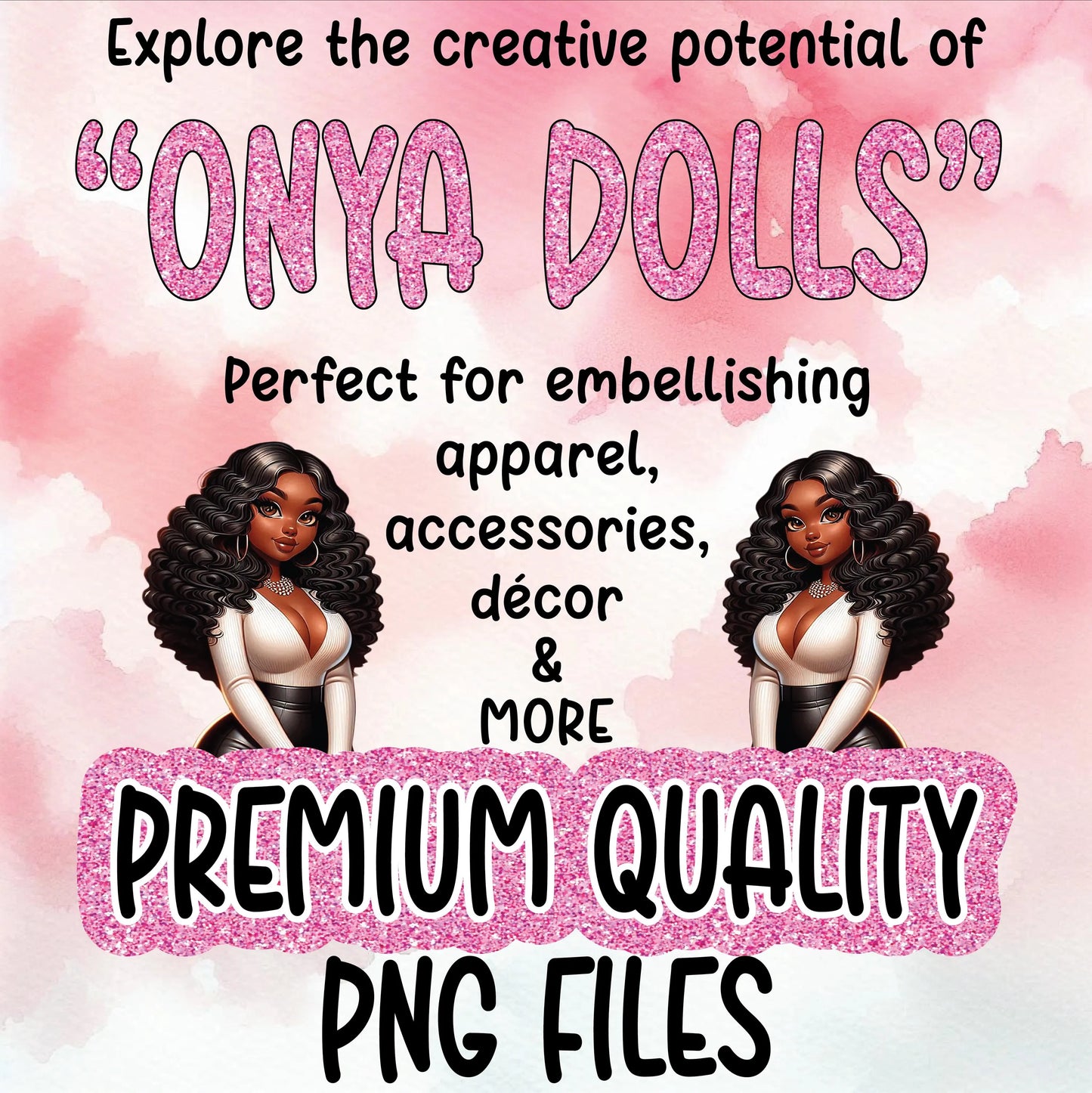 ONYA and the Bee, melanin princess, baby girl, png, planner cover, sublimation, clipart, cricut, silhouette, toddler, DTF, transfer png