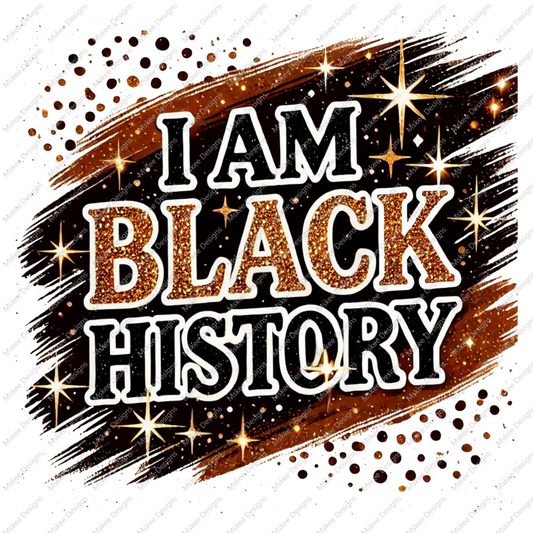 I Am Black History, Black History Month PNG