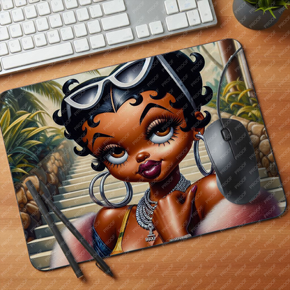 Baddie Boo, Betty Boop, PNG, afro Betty boop, sublimation, High-quality png, tumbler wrap