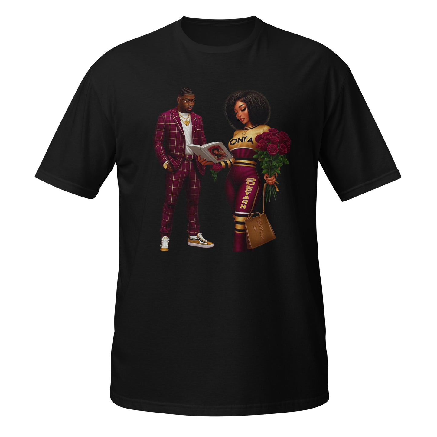 Love in the Air Burgundy Love Short-Sleeve Unisex Graphic T-Shirt