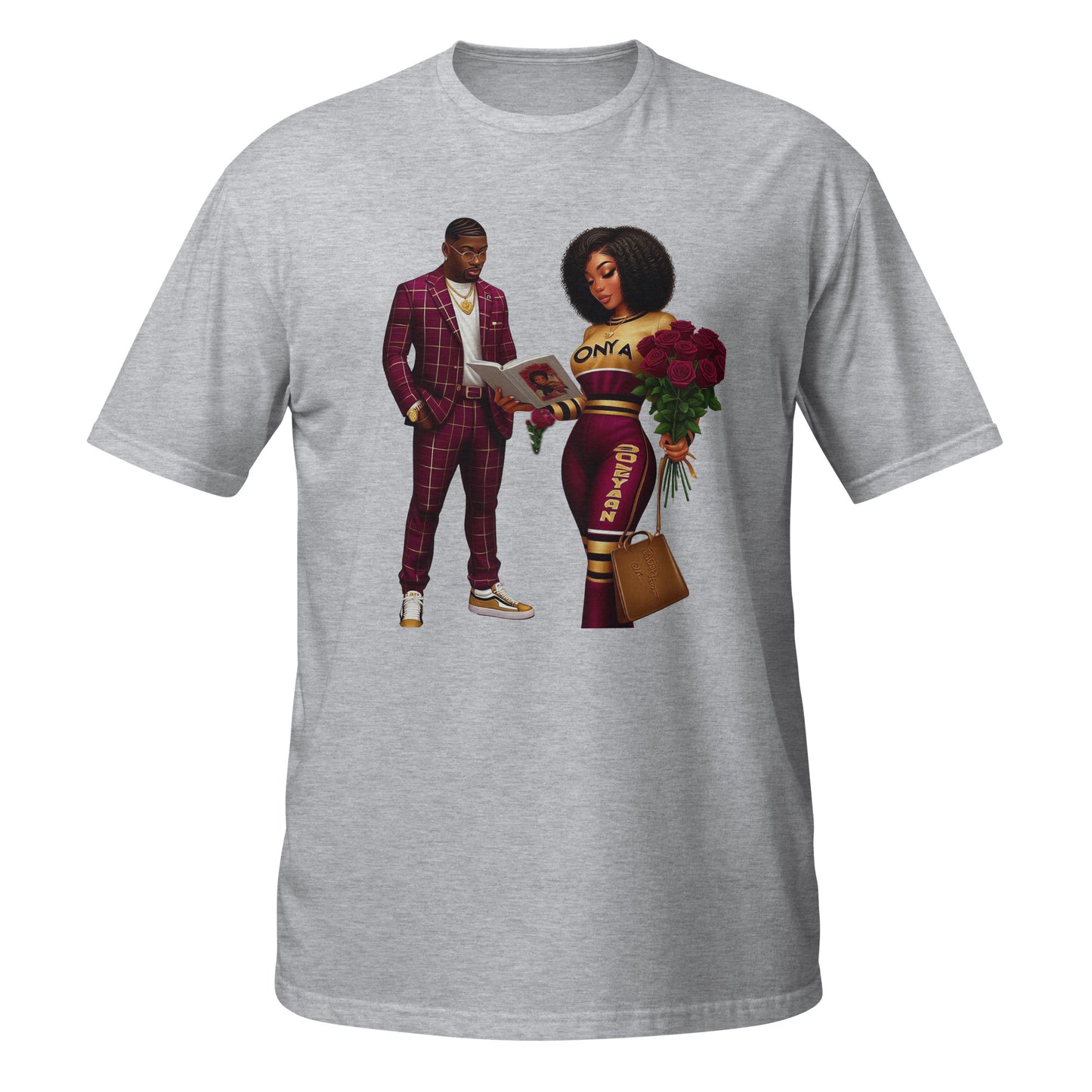 Love in the Air Burgundy Love Short-Sleeve Unisex Graphic T-Shirt