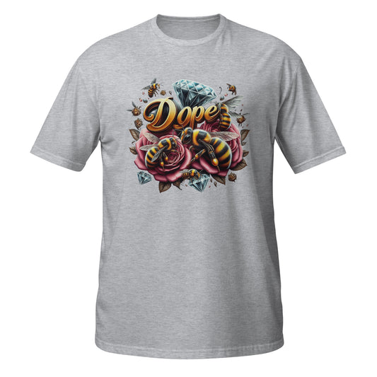 Roses and Bees Dope Short-Sleeve Unisex graphic T-Shirt