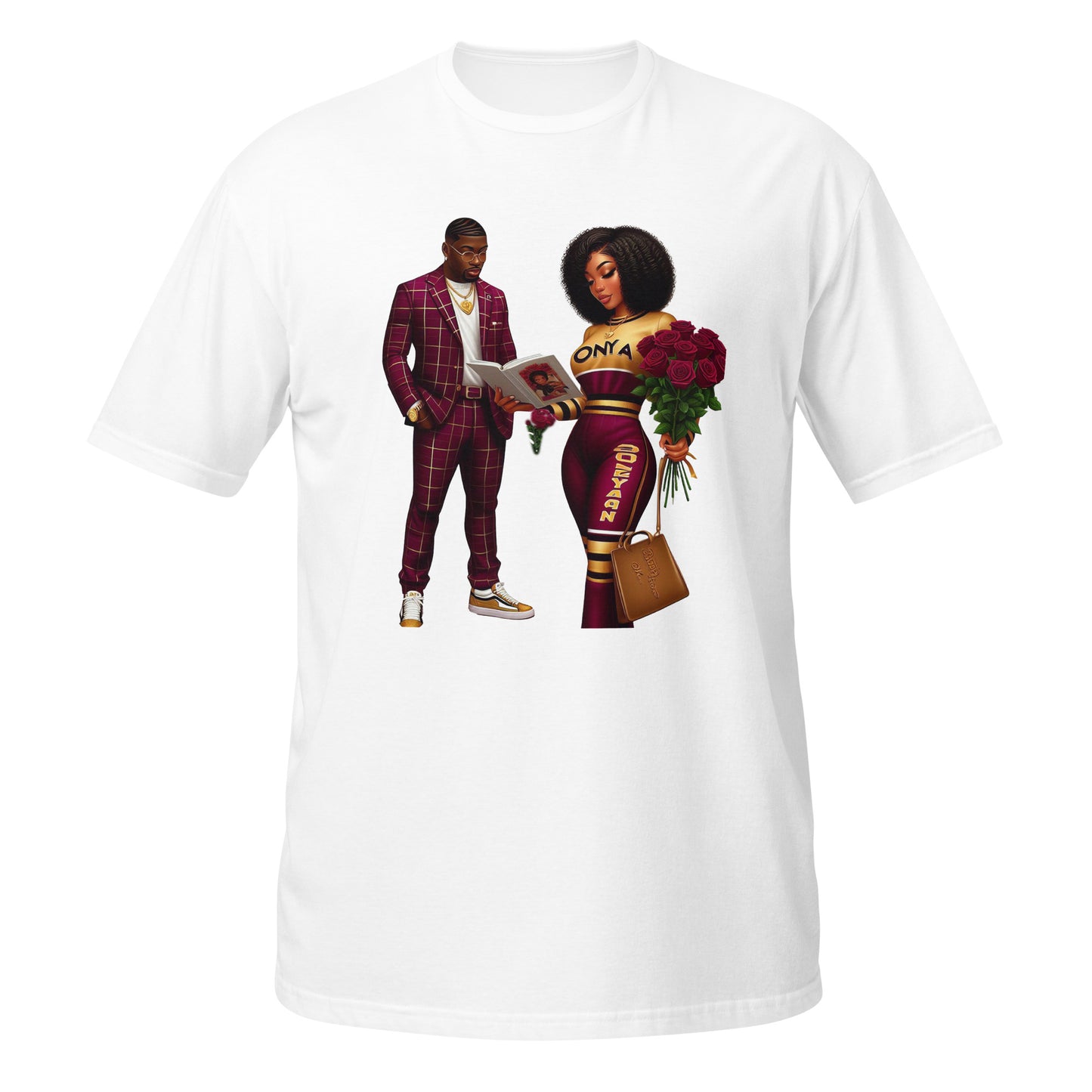 Love in the Air Burgundy Love Short-Sleeve Unisex Graphic T-Shirt