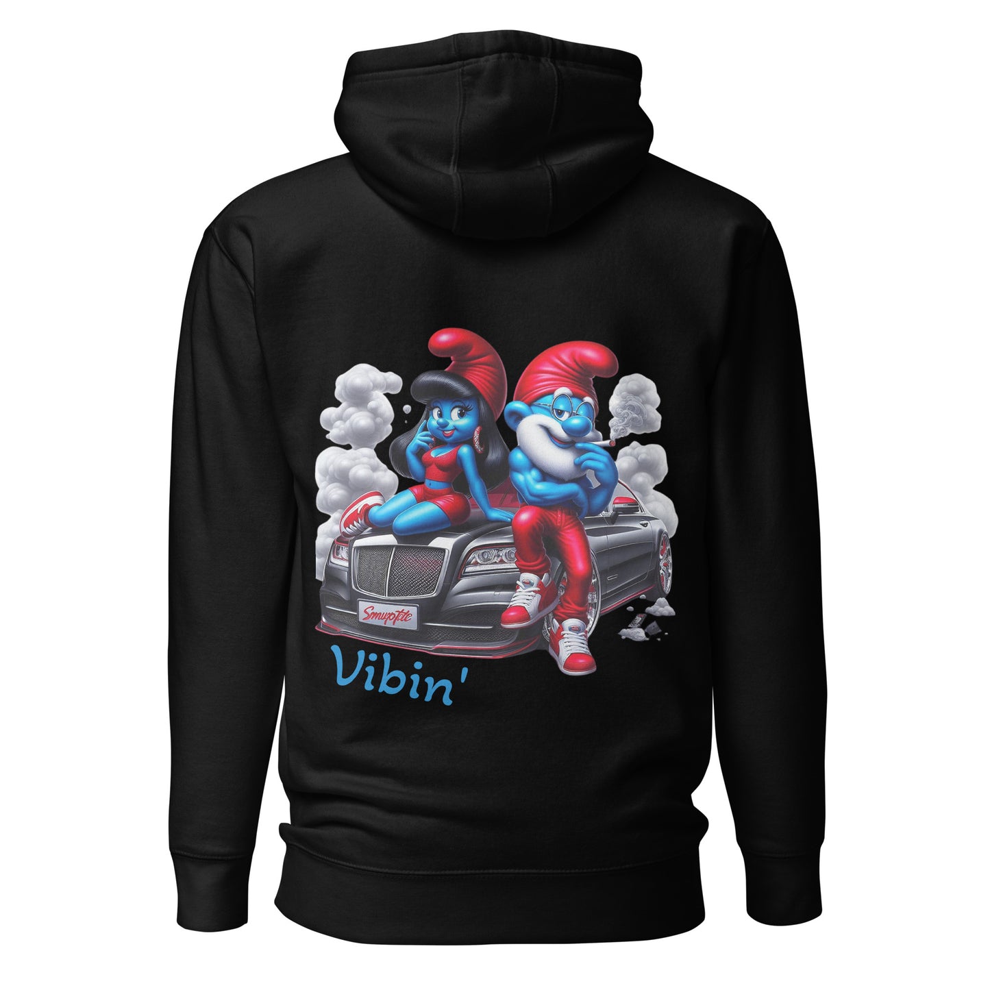 Big Papa and Smerfetta Vibin Unisex Graphic Hoodie