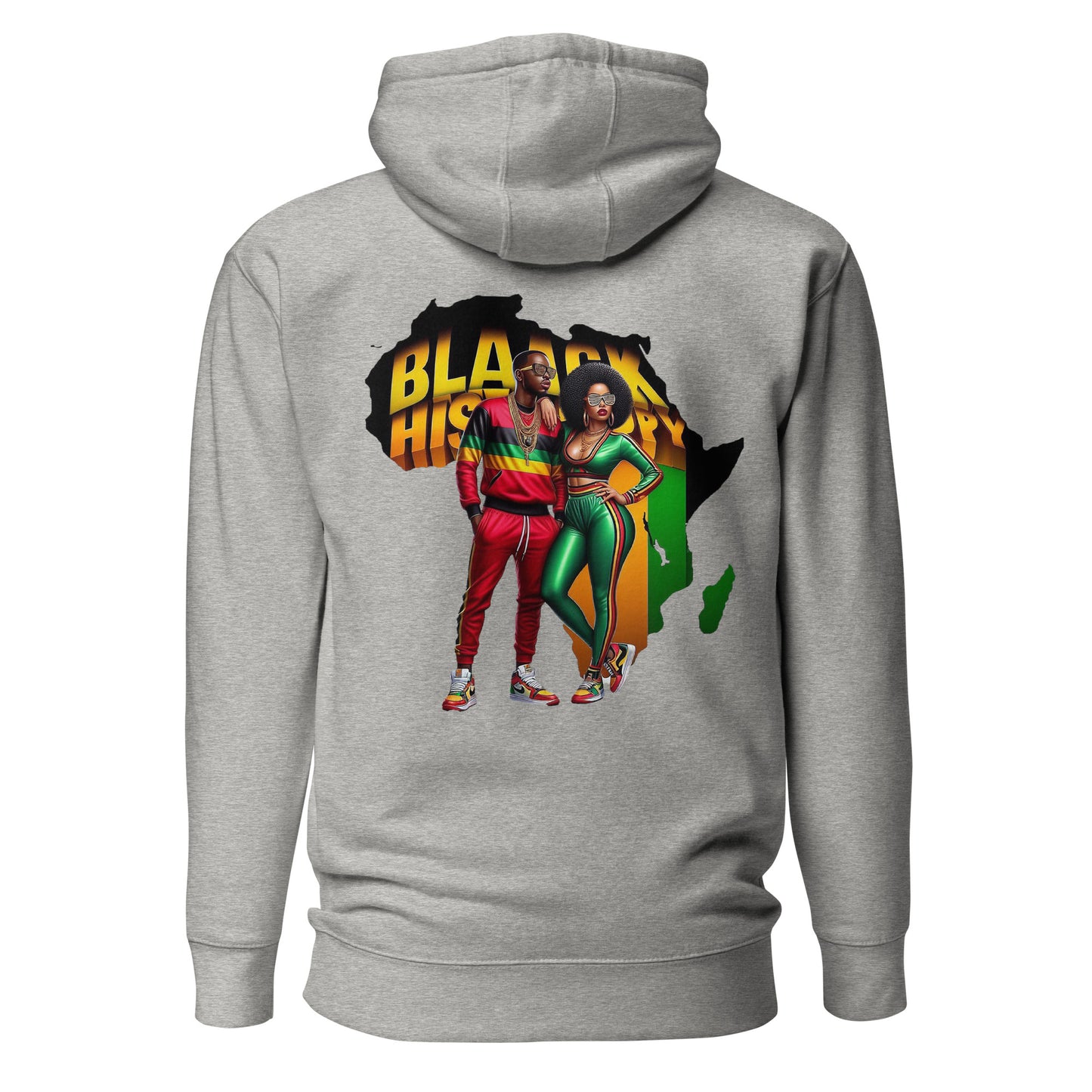 Black History Couple Unisex Graphic Hoodie