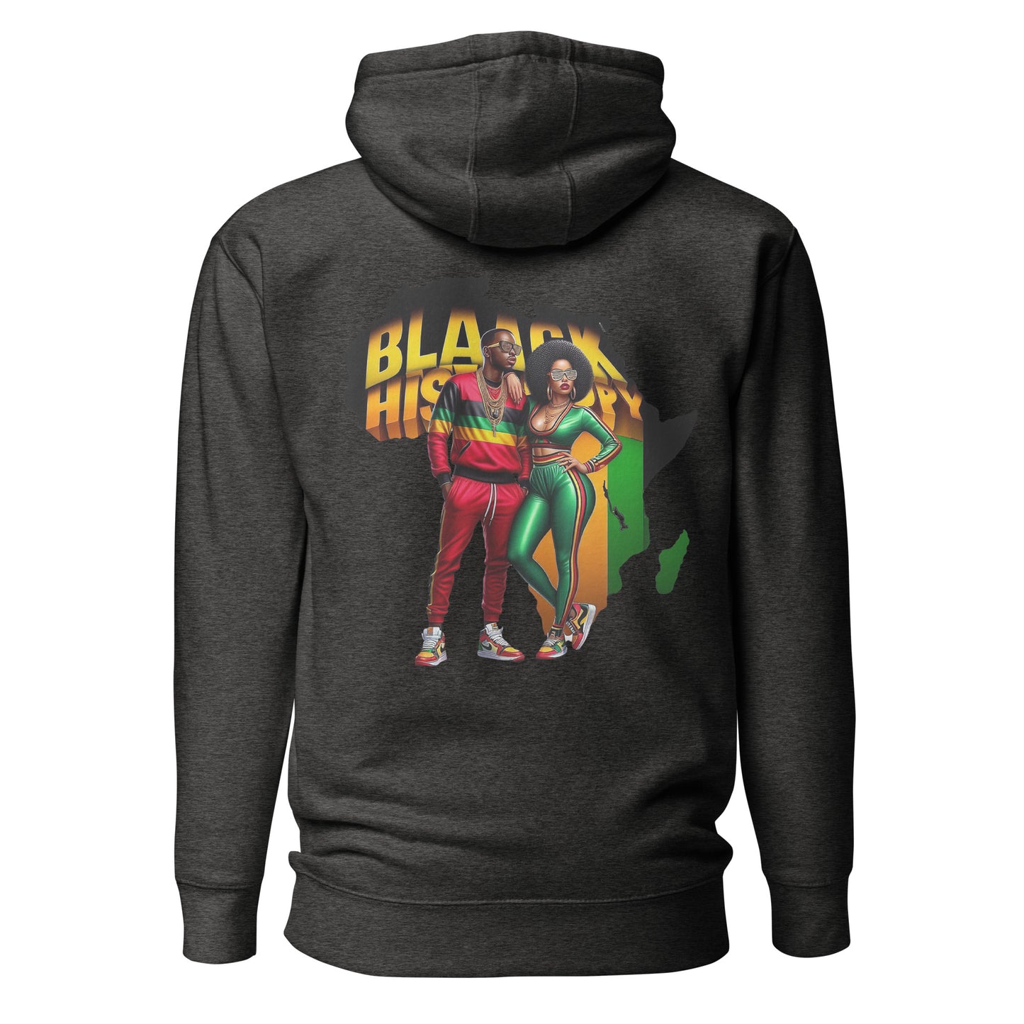 Black History Couple Unisex Graphic Hoodie