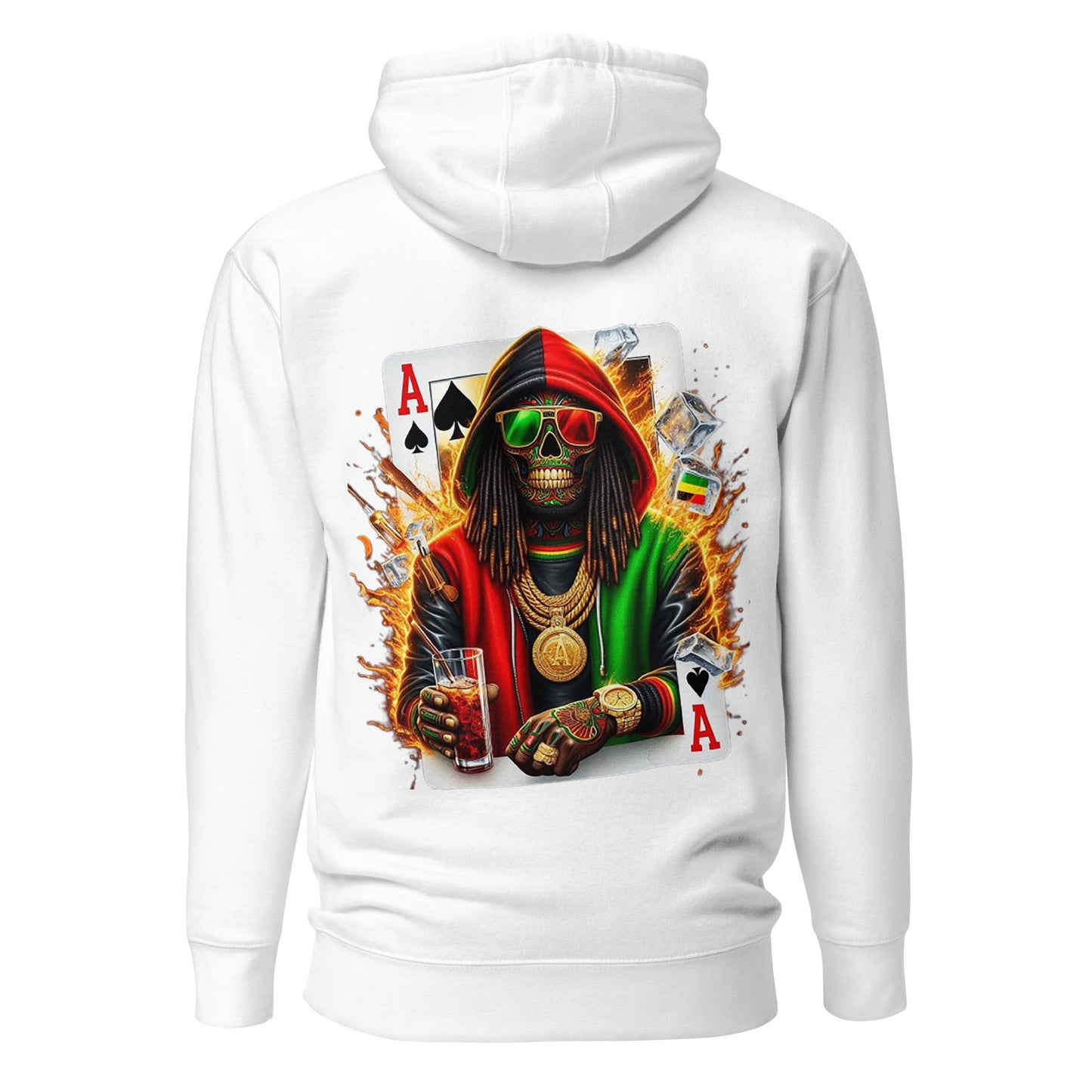 Skeleton On Fire Unisex Graphic Hoodie